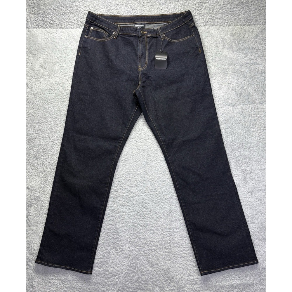 NWT The Hundreds Mens Relaxed Jeans 38x34 (act 40x34) Dark Wash NEW‎ Preppy